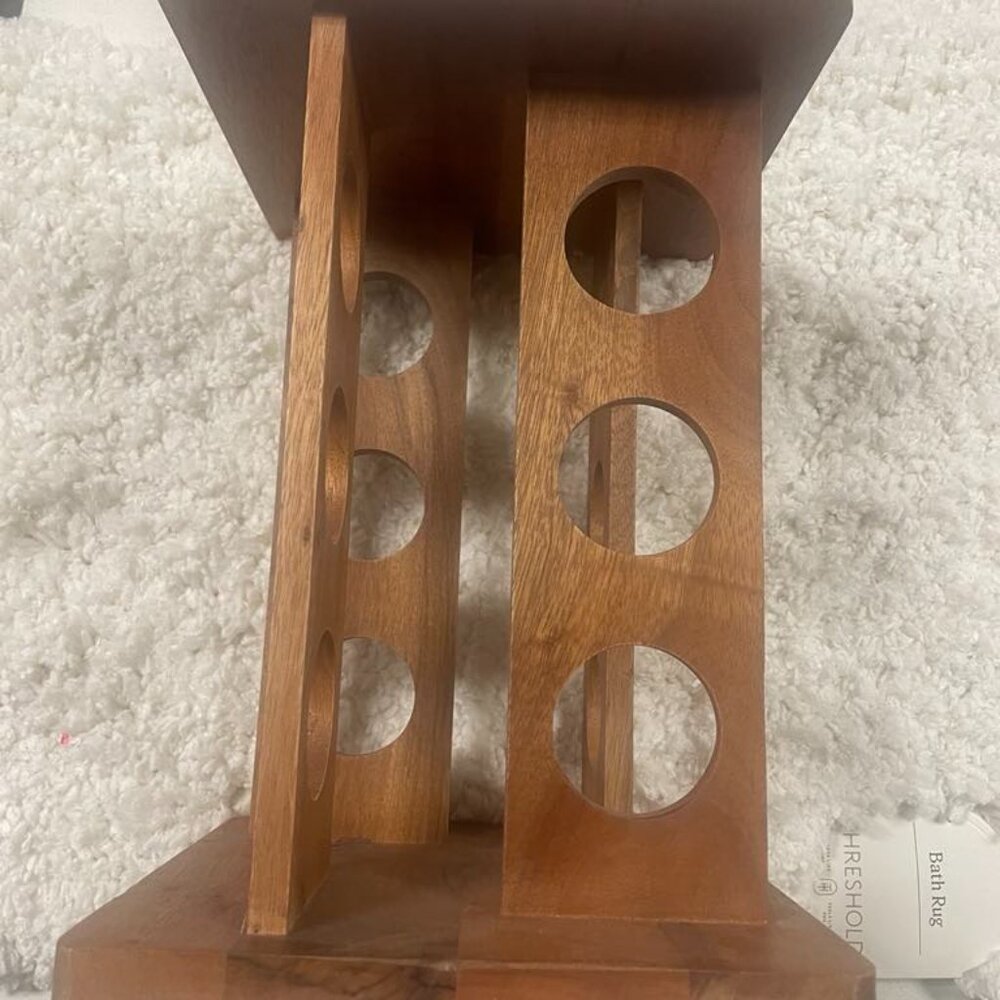 Wood Rotating Spice Rack - Threshold. - Picture 3 of 5